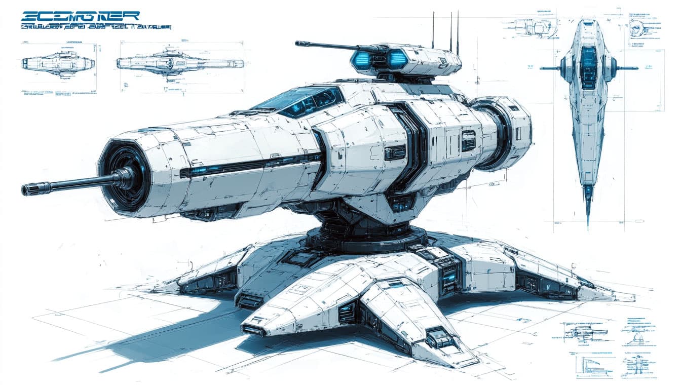 Первый концепт-арт турели