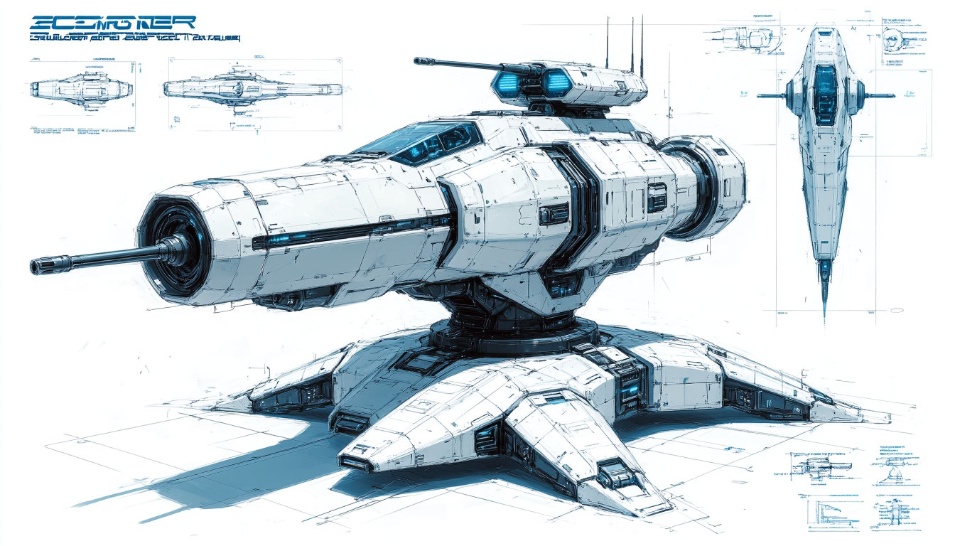 Первый концепт-арт турели